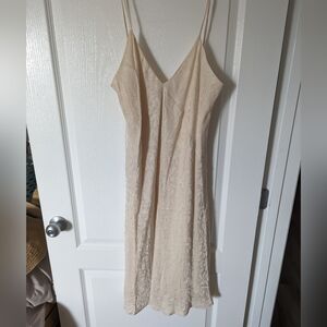Smash +Tess Disco Slip Dress Medium Cool Cream NWT